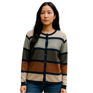 Dressbarn Striped Women's Sweater - Multicolor